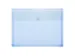 enveloptas blauw A4 liggend met stretchplooi en klittenbandsluiting