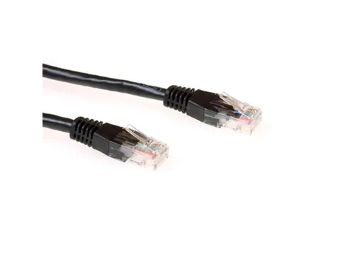 CAT6 U/UTP Netwerkkabel, CCA, 2m, Zwart