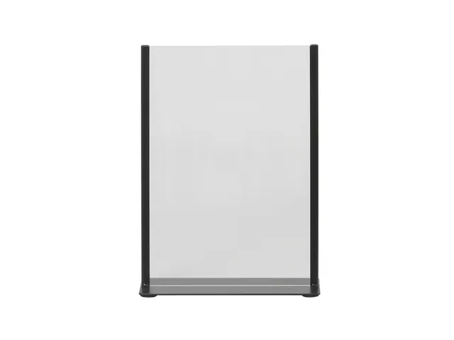 Kaarthouder Europel zwart metaal met acryl bord A4
