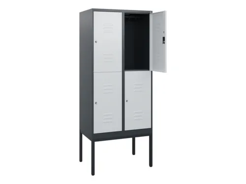 dubbeldekse locker,HxBxD 1950x800x500mm,2x2vak.,vak B 400mm