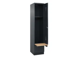 locker met bank,HxBxD 1950x400x815mm,1vak,vak B 400mm,cilinderslot