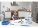 Q-line opbergbox 15L met bakje transparant blauw - 40x30x18cm