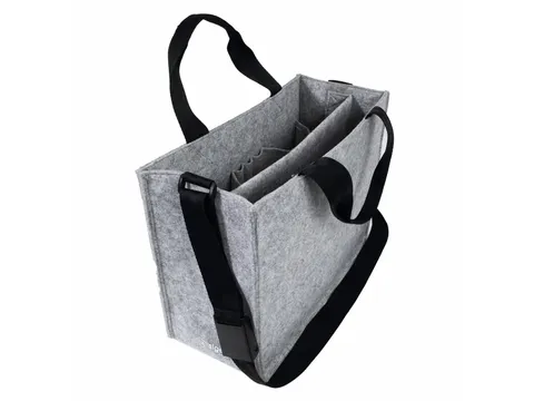 Bureau Tas Hybride werken Classic M lichtgrijs M 360x280x150mm