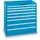 Ladenkast Key1000x1023x725mm 8laden 75kg Vu Afwerking Ral5012
