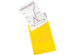 zichtpaneel,DIN A4,staand,geel,achterzijde magnetisch