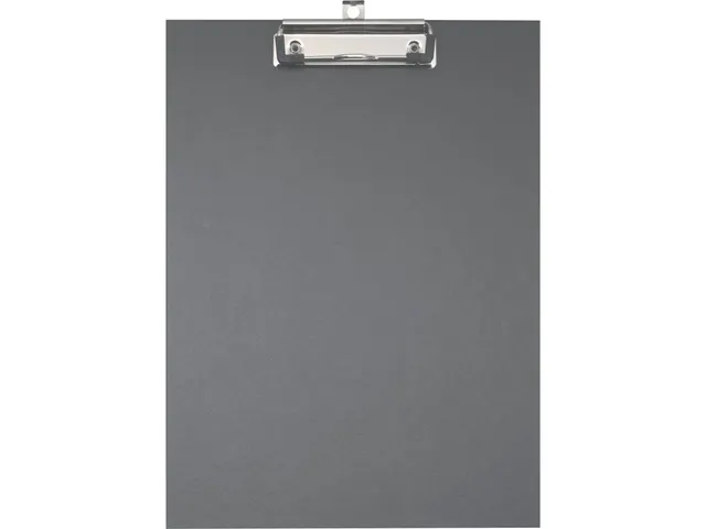 Klemplaat gecoat papier A4 zwart
