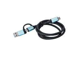 USB-C Cable to USB-C with Integrated USB 3.0 Adapter