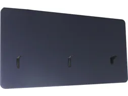 Opzetwand tbv zit-sta werkplek 160x80cm Zwart