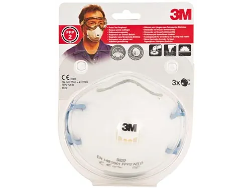 Fijnstofmasker Ffp2 Cup Uitademventiel Blister 3 Stuks