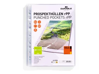 Geperforeerde hoes PREMIUM A4 rPP pak van 100 - 2
