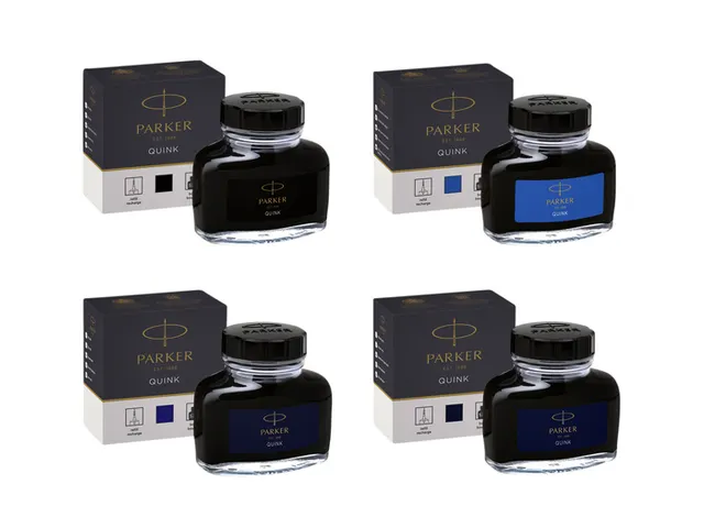 Vulpeninkt Parker Quink permanent 57ml blauw/zwart