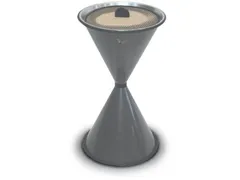 Zandasbak Staalplaat Draaimechaniek Aluminium Grafiet