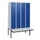 locker met bank,HxBxD 1950x1200x815mm,4vak,vak B 300mm,cil.-slot