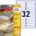 Etiket Avery Zweckform L6031REV-25 96x16.9mm afneembaar Wit 800 stuks