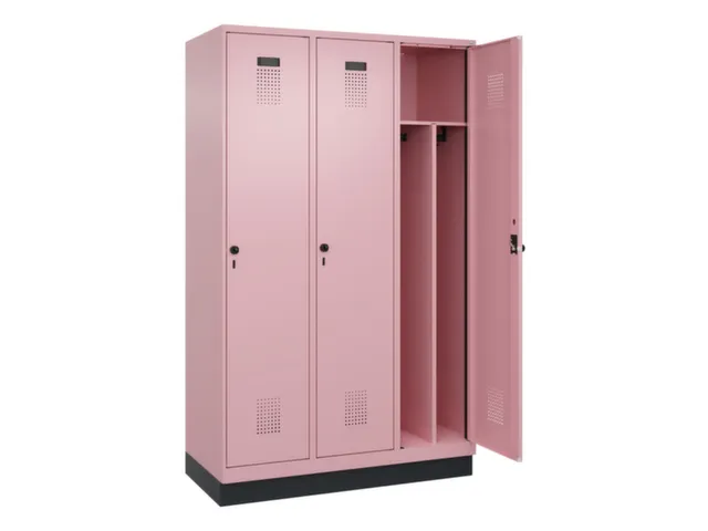 locker voor scheiding van kleding,HxBxD 1950x1200x500mm,3vak