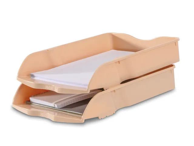 Brievenbak HAN Re-LOOP A4/C4 stapel- en nestbaar pastel oranje 100% ge