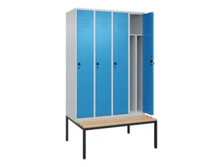locker voor scheiding van kleding,HxBxD 2120x1200x815mm,4vak - 2
