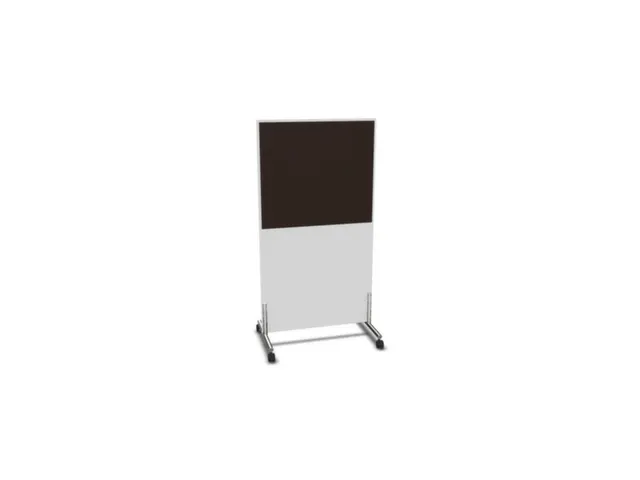scheidingswand,HxB 1545x800mm,Bl-wit,BN2036-bruin