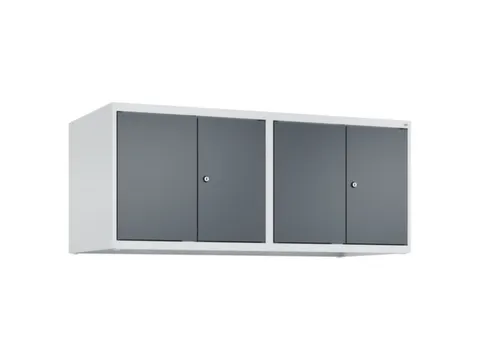opzetkast,v. locker,4vak.,vak B 300mm,HxBxD 500x1200x500mm,vleugeldeur