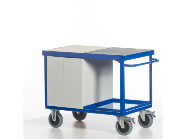 chariot-armoire,force 600kg,2plateau(x),plateau Lxl 1150x700mm