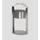 Afvalbak RVS 15 liter HxB 1200x580mm binnenbak verzinkt