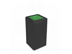 Circulaire Afvalbak BrickBin Organic 65 Liter Zwart Groen