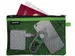 WOW Etui, L, 2 vakken, groen