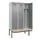 locker met bank,voor scheiding van kleding,HxBxD 2120x1200x815mm,3vak