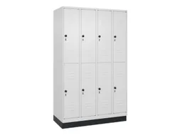 dubbeldekse locker,HxBxD 1950x1200x500mm,4x2vak.,vak B 300mm