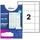 Tafelnaambord Avery L4795-20 180x60mm wit 40stuks