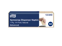 Servetten Tork 13840 Xpressnap 2-laags 33x21cm naturel 1125st.