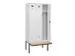 locker met bank,voor scheiding van kleding,HxBxD 2120x900x815mm,3vak