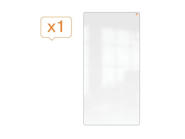 Nobo Move & Meet Systeem Draagbaar Whiteboard 90x180cm Rand Zwart