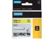 Labeltape Dymo Rhino 18432 12mmx5.5m Vinyl Zwart Op Geel