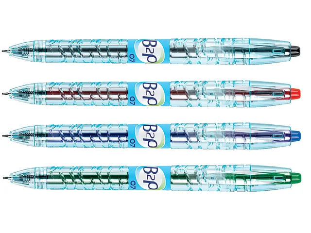 Stylo Gel Pilot B2P Begreen pointe moyenne 0,7mm Noir