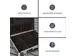 Valise à Outils En Aluminium - 455x330x152mm - 22,8 L - Noir