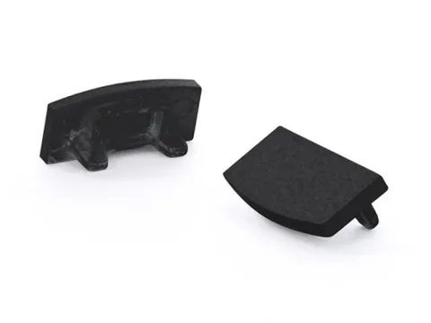 Aluminium Afsluitdop Voor SL7 Profiel - Zonder Kabeldoorvoer - Zwart