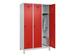 locker,HxBxD 1950x1200x500mm,3vak,vak B 400mm,draaigrendel,voeten