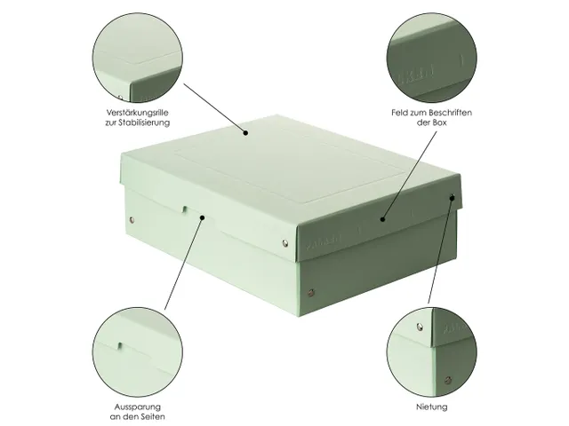 PureBox Pastell A4 verte 100mm
