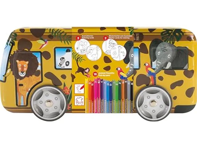 Feutres EFA Safaribus, 16 pièces, lavables
