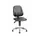 ESD-werkplaatsstoel kunstleer zwart 440-620mmx460x470mm wielen