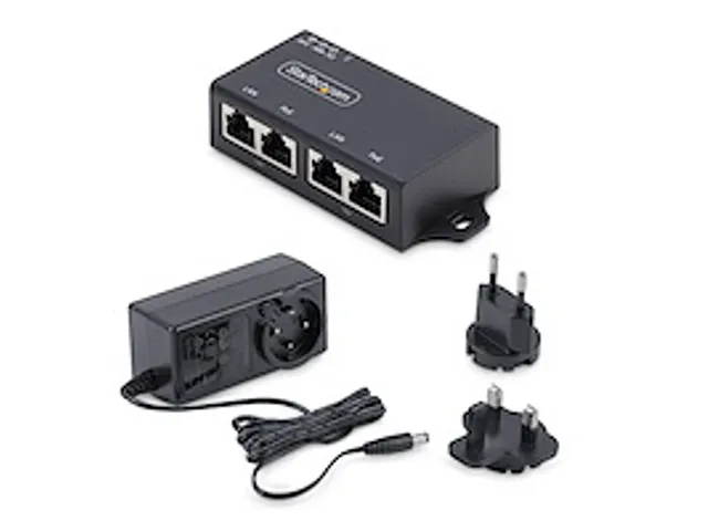 2-Port Gigabit Midspan PoE+ Injector 10/100/1000Mbps