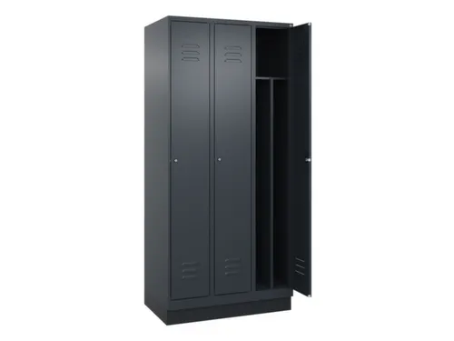 locker voor scheiding van kleding,HxBxD 1950x900x500mm,3vak
