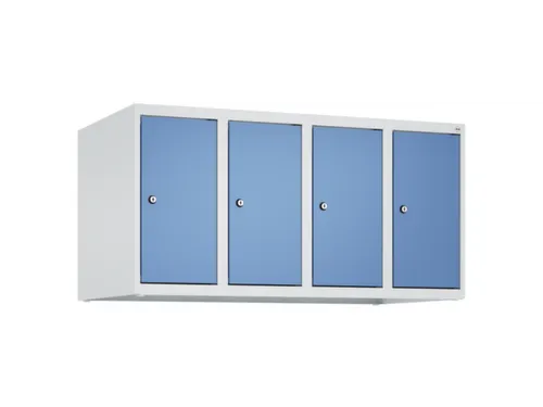 opzetkast,v. locker,4vak.,vak B 250mm,HxBxD 500x1000x500mm,vleugeldeur