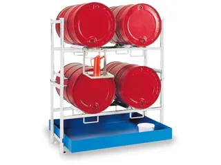 Complete Aanbieding Stapelframes 2x 2x200l Opvangbak Verzinkt - 2