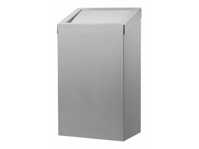 Afvalbak 50 Liter Gesloten RVS