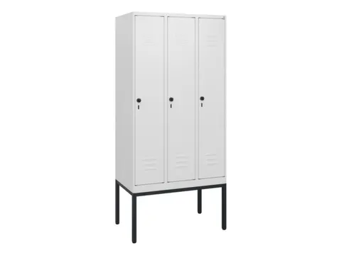 locker,HxBxD 1950x900x500mm,3vak,vak B 300mm,draaigrendel