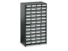 ESD-assortimentskast,HxBxD 550x310x180mm,48lade(n),laden zwart