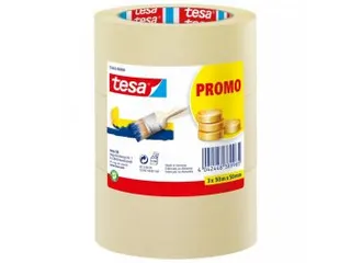 Afplaktape Tesa 55342 basic promo 50mmx50m 3rollen - 2