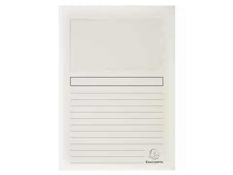 Pak van 100 venstermappen SUPER 160g/m2 - 22x31cm-Wit